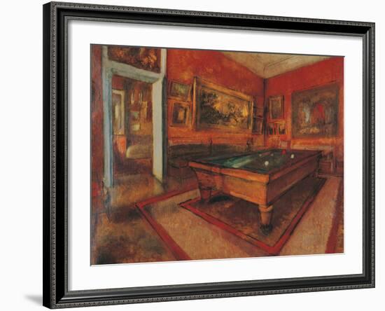 The Billiard Room-Edgar Degas-Framed Giclee Print