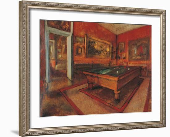 The Billiard Room-Edgar Degas-Framed Giclee Print