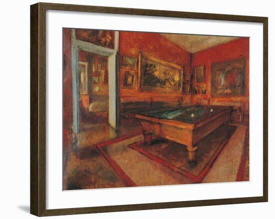 The Billiard Room-Edgar Degas-Framed Giclee Print