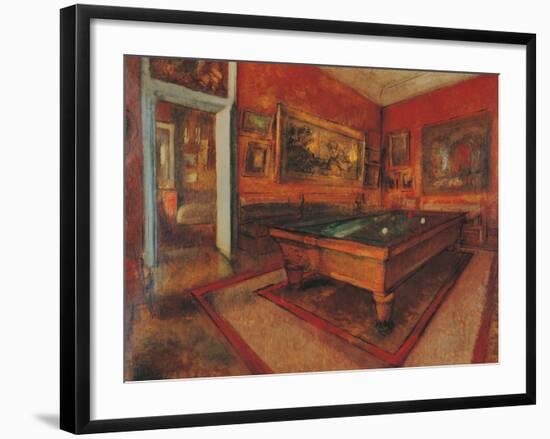 The Billiard Room-Edgar Degas-Framed Giclee Print