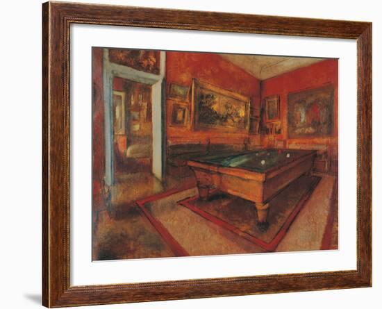 The Billiard Room-Edgar Degas-Framed Giclee Print