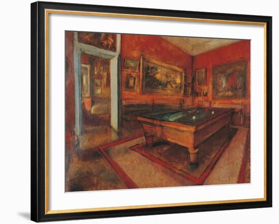 The Billiard Room-Edgar Degas-Framed Giclee Print