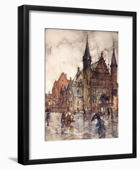 The Binnenhof, the Hague, 1904-Nico Jungman-Framed Giclee Print