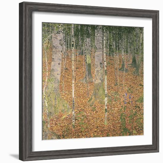 The Birch Wood-Gustav Klimt-Framed Giclee Print