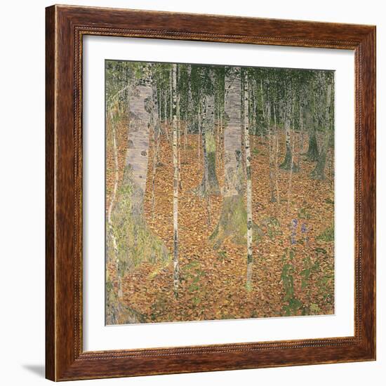 The Birch Wood-Gustav Klimt-Framed Giclee Print