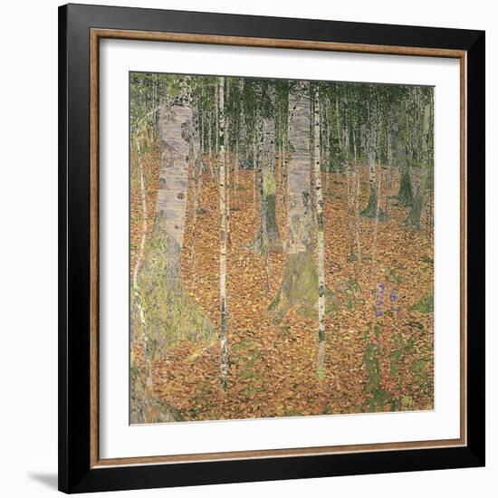 The Birch Wood-Gustav Klimt-Framed Giclee Print