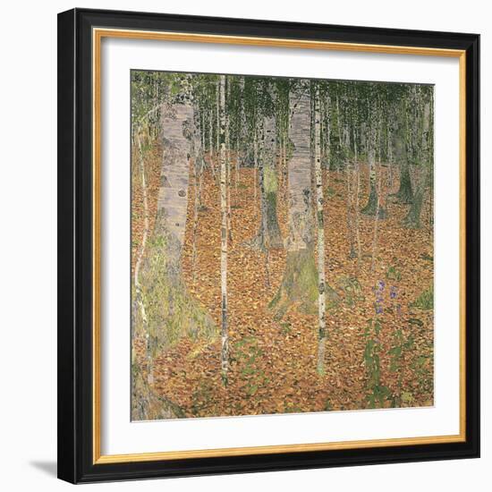 The Birch Wood-Gustav Klimt-Framed Giclee Print