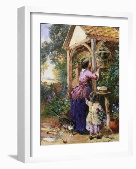 The Bird Cage-Myles Birket Foster-Framed Giclee Print