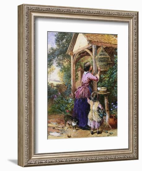 The Bird Cage-Myles Birket Foster-Framed Giclee Print