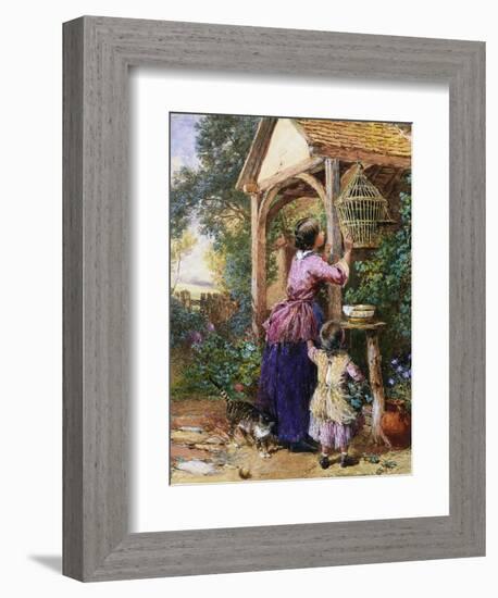 The Bird Cage-Myles Birket Foster-Framed Giclee Print