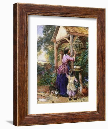 The Bird Cage-Myles Birket Foster-Framed Giclee Print