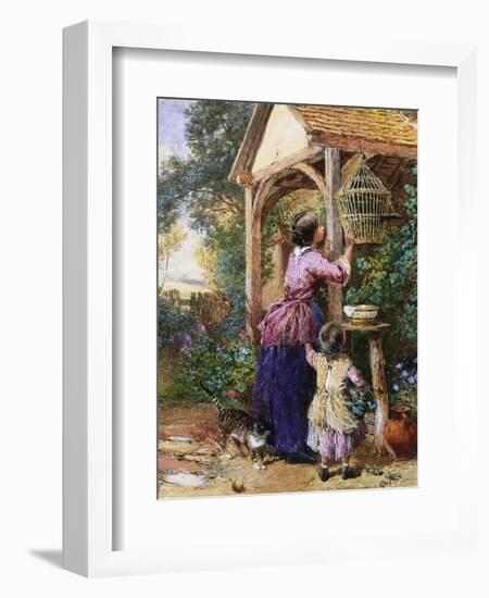 The Bird Cage-Myles Birket Foster-Framed Giclee Print