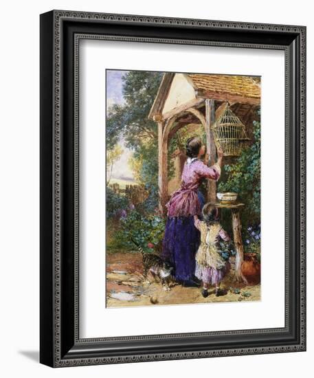 The Bird Cage-Myles Birket Foster-Framed Giclee Print