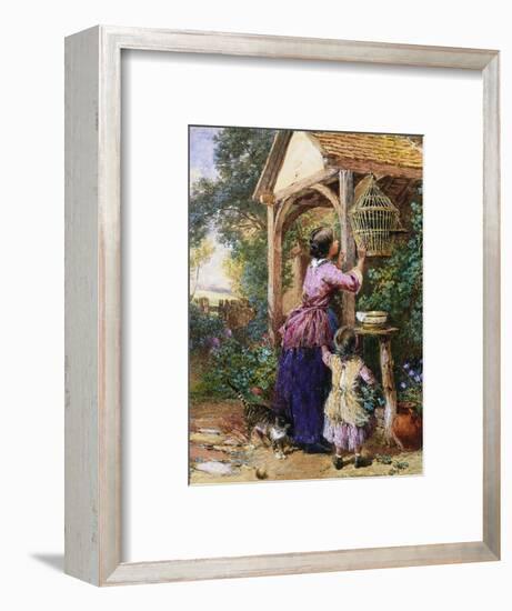 The Bird Cage-Myles Birket Foster-Framed Premium Giclee Print