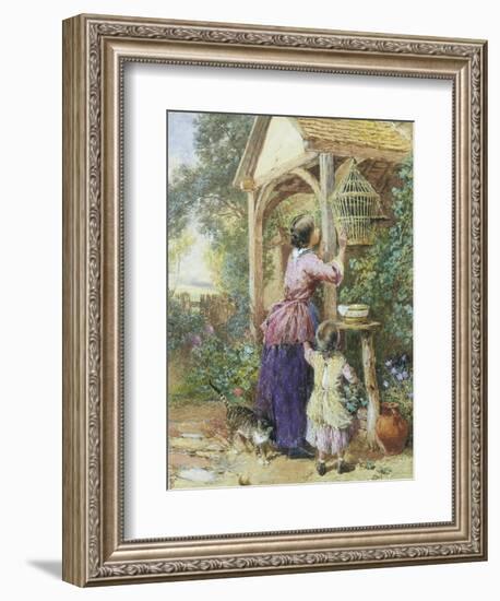 The Bird Cage-Myles Birket Foster-Framed Giclee Print