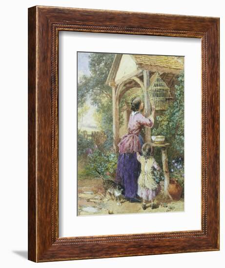 The Bird Cage-Myles Birket Foster-Framed Giclee Print