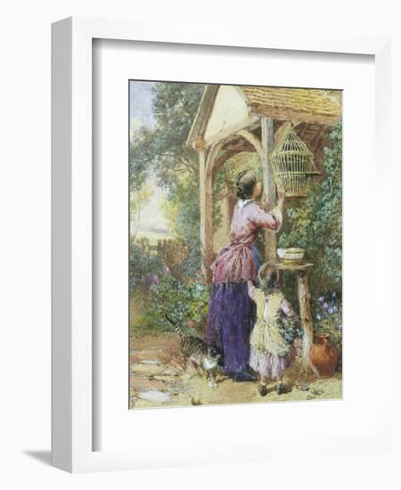 The Bird Cage-Myles Birket Foster-Framed Giclee Print