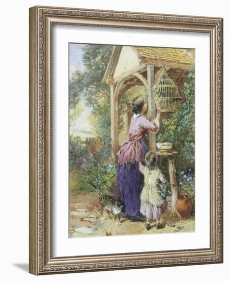 The Bird Cage-Myles Birket Foster-Framed Giclee Print