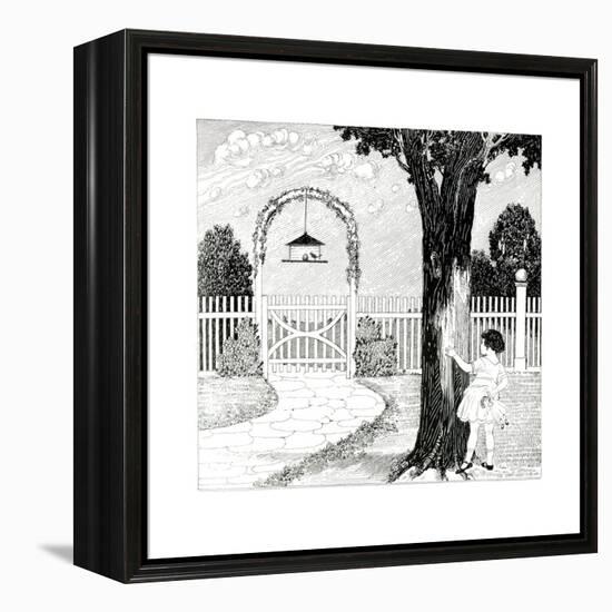 The Bird House - Child Life-G.H. Mitchell-Framed Premier Image Canvas