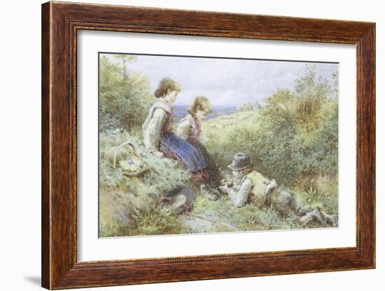 The Bird's Nest-Myles Birket Foster-Framed Giclee Print