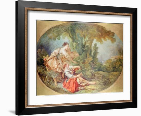 The Birdcage (Gouache on Paperboard)-Francois Boucher-Framed Giclee Print