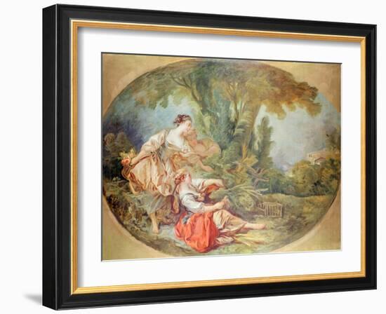 The Birdcage (Gouache on Paperboard)-Francois Boucher-Framed Giclee Print