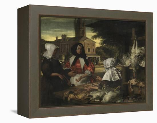 The Birdmarket, Amsterdam, c.1660-70-Emanuel de Witte-Framed Premier Image Canvas
