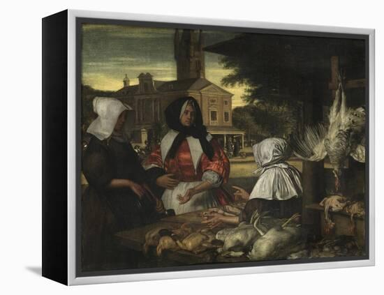 The Birdmarket, Amsterdam, c.1660-70-Emanuel de Witte-Framed Premier Image Canvas