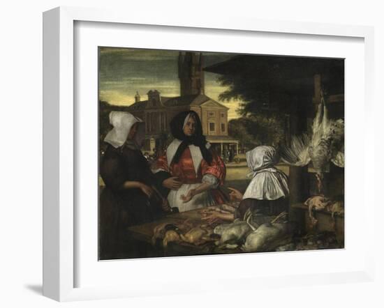 The Birdmarket, Amsterdam, c.1660-70-Emanuel de Witte-Framed Giclee Print