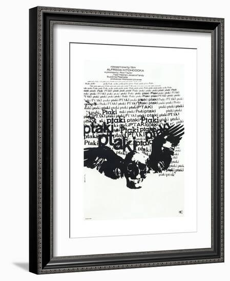 The Birds, (aka Ptaki), Polish poster, 1963-null-Framed Premium Giclee Print