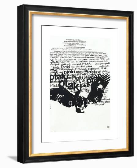 The Birds, (aka Ptaki), Polish poster, 1963-null-Framed Premium Giclee Print