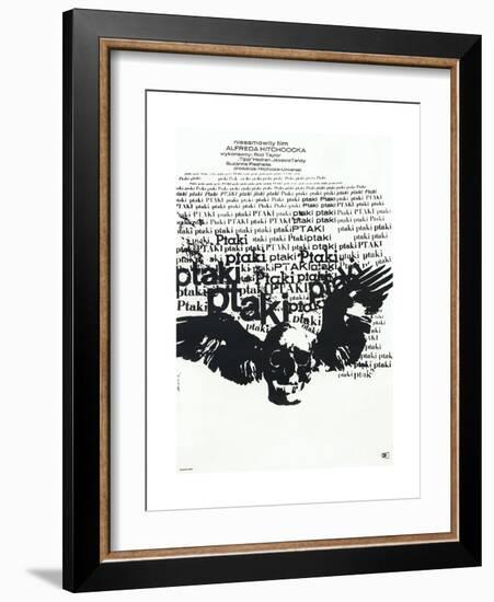 The Birds, (aka Ptaki), Polish poster, 1963-null-Framed Art Print