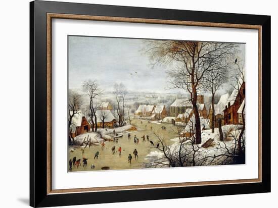 The Birdtrap-Pieter Brueghel the Younger-Framed Giclee Print