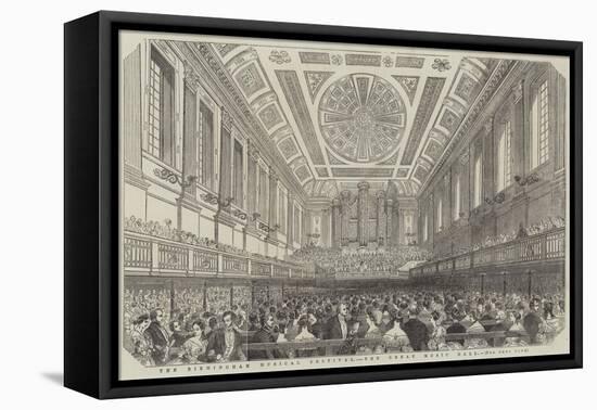 The Birmingham Musical Festival, the Great Music Hall-null-Framed Premier Image Canvas