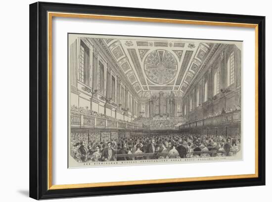 The Birmingham Musical Festival, the Great Music Hall-null-Framed Giclee Print