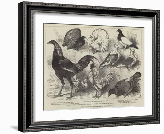 The Birmingham Poultry Show, Prize Birds-Harrison William Weir-Framed Giclee Print