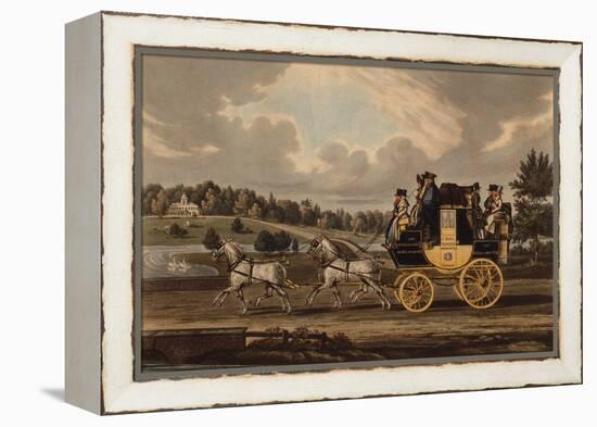 The Birmingham Wonder Stage Coach, 1829 (Coloured Engraving)-James Pollard-Framed Premier Image Canvas