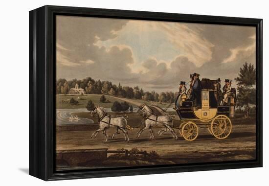 The Birmingham Wonder Stage Coach, 1829 (Coloured Engraving)-James Pollard-Framed Premier Image Canvas