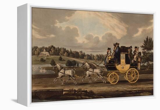 The Birmingham Wonder Stage Coach, 1829 (Coloured Engraving)-James Pollard-Framed Premier Image Canvas