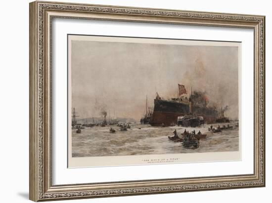 The Birth of a Titan-William Lionel Wyllie-Framed Giclee Print