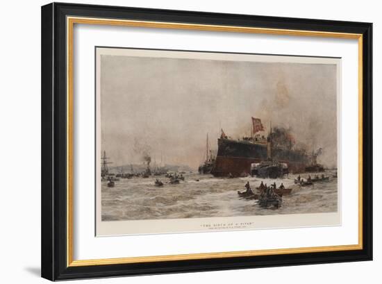 The Birth of a Titan-William Lionel Wyllie-Framed Giclee Print