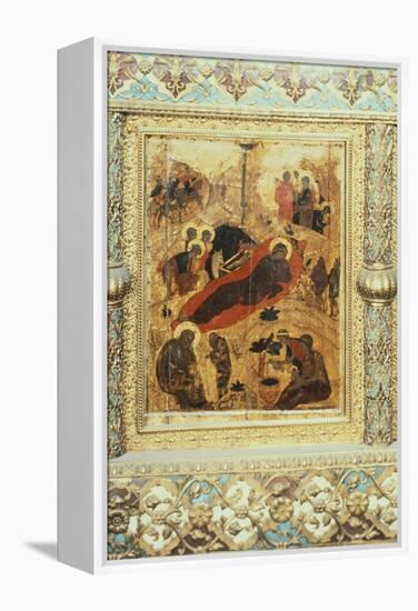 The Birth of Christ, 1405-Andrei Rublev-Framed Premier Image Canvas