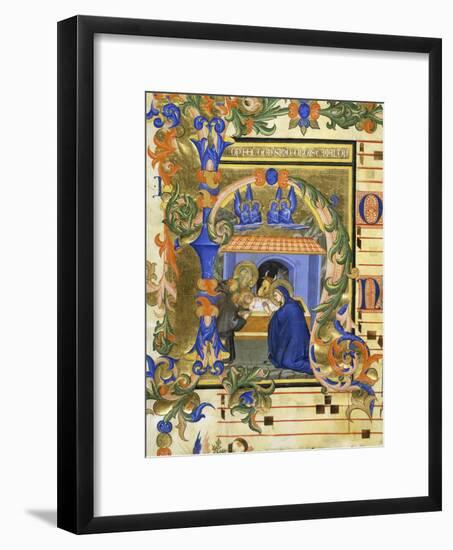 The Birth of Christ-Simone da Siena-Framed Giclee Print