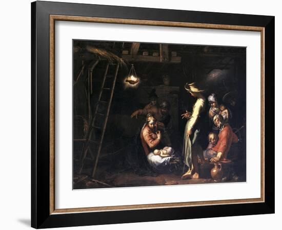 The Birth of Christ-Abraham Bloemaert-Framed Giclee Print