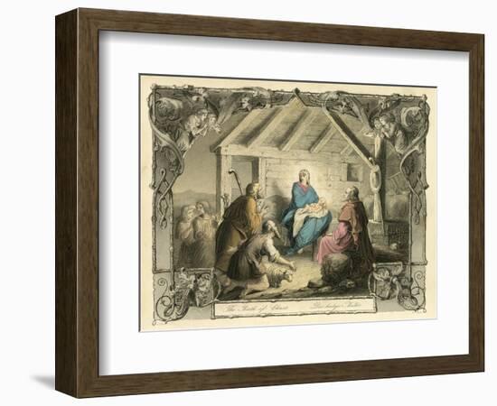 The Birth of Christ-English School-Framed Giclee Print