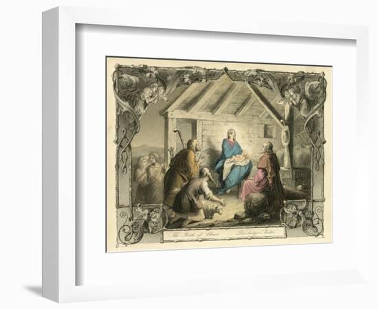 The Birth of Christ-English School-Framed Giclee Print