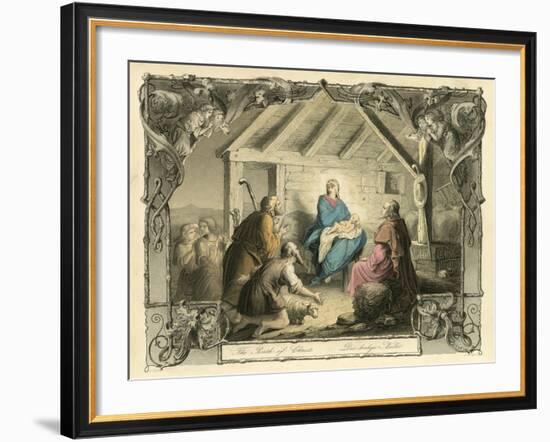 The Birth of Christ-English School-Framed Giclee Print