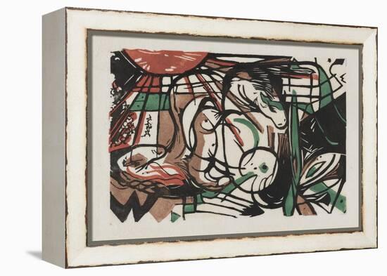 The Birth of Horses (Geburt der Pferde), 1913-Franz Marc-Framed Premier Image Canvas