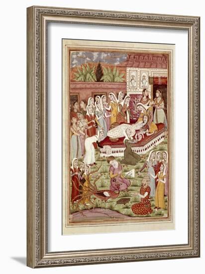 The Birth of Rostam by Caesarean-null-Framed Art Print