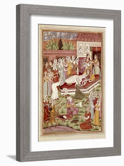 The Birth of Rostam by Caesarean-null-Framed Art Print